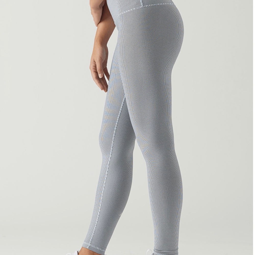 Glyder HighPower Black & White Striped Leggings